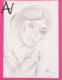 Titel: Studie Portrait einer jungen Frau No. II