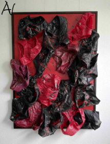 Menstruierende Gezeiten, Installation Unterhosen, Multifunktionale Kunst